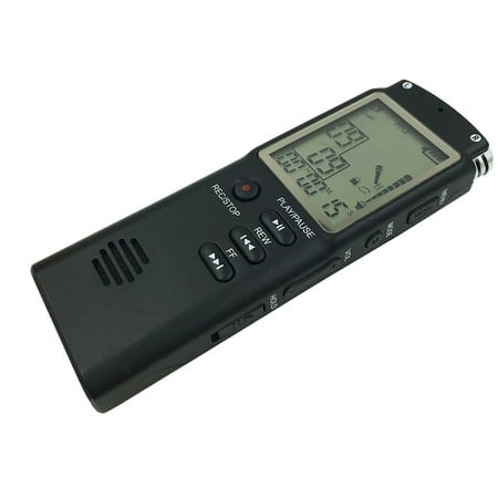 Professional Digital Voice Recorder 8GB Sound Audio Recorder Time Display USB Built-in Microphone MP3 Player