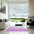 thumbnail image 7 of Ahgly Company Machine Washable Indoor Square Transitional Orchid Purple Area Rugs, 8' Square, 7 of 7