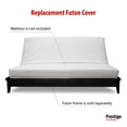 thumbnail image 3 of Premium Cotton/Polyester Futon Cover by Prestige Furnishings - Solid Collection - Solid White - Full Size (54" x 75"), 3 of 6