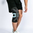 thumbnail image 4 of 2 rodilleras para el dolor de rodilla, con almohadilla de gel para rótula y estabilizadores laterales para hombres y mujeres (azul-negro), 4 of 6