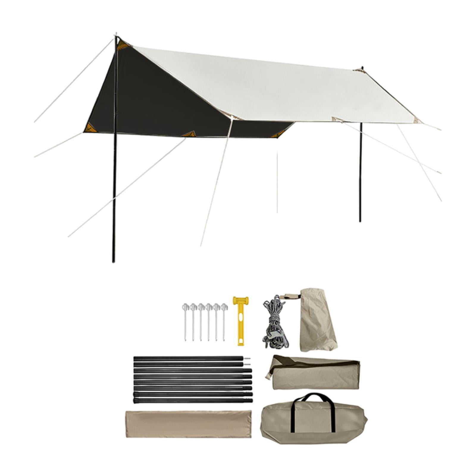 Ximing Camping Tarp Camping Canopy Portable 300cmx300cm Lightweight Tent Tarp Awning Rain Tarp for Camping for Traveling Yard Hiking Walmart