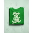 thumbnail image 3 of Happy Y'allidays Santa Holiday Men's Sweatshirt, 3 of 4