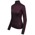 thumbnail image 3 of MixMatchy Women's Long Sleeve Turtleneck Lightweight Pullover Slim Fit Top, 3 of 4