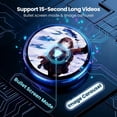 thumbnail image 4 of Digital Badge – Pixel Badge Pin Digital with HD Touchscreen, Custom Photo Video Display, Electronic Anime Pin for Backpacks, Cosplay Concert Festival Gift, 4 of 7