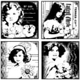 thumbnail image 1 of Crafty Individuals Unmounted Rubber Stamp 4.75"X7" Pkg-4 Pretty Young Girls, 1 of 1