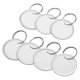 thumbnail image 2 of Etiquetas de borde de metal Etiquetas para llaves Etiquetas de papel redondas con anillos de metal compatibles con llaves de coche y llaves de puerta (150 piezas), 2 of 2