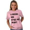 thumbnail image 2 of Rescue Dog Stole Heart Pet Adoption Women's Plus Size Graphic Tee Brisco Brands 4X, 2 of 4