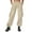 Beige, variant on MIXUE Cargo Pants Women Solid Color High Waist Loose Fit Casual Wide Leg Stretchy Hiking Trousers Womens Pants Holiday Wear,Brown,L