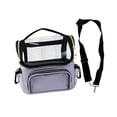 thumbnail image 2 of Bolsa de Maquillaje, Soporte Transparente para Brochas de Maquillaje, Impermeable, Portátil, Profesional, Bolsa de Cosméticos de Viaje, Organizador de violeta, 2 of 8