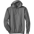 thumbnail image 2 of Hanes Ultimate Cotton Adult Pullover Hoodie Sweatshirt, M, Charcoal Heather, 2 of 4