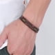 thumbnail image 5 of Fiudx Brazalete de Cuero, Brazalete Dorado, Pulsera de Acero Inoxidable, Accesorio de Moda para Hombre, Ropa Informal Formal, Mejora Tu Estilo Diario, Cuero Sintético de Primera Calidad, Talla 19 Cm., 5 of 5