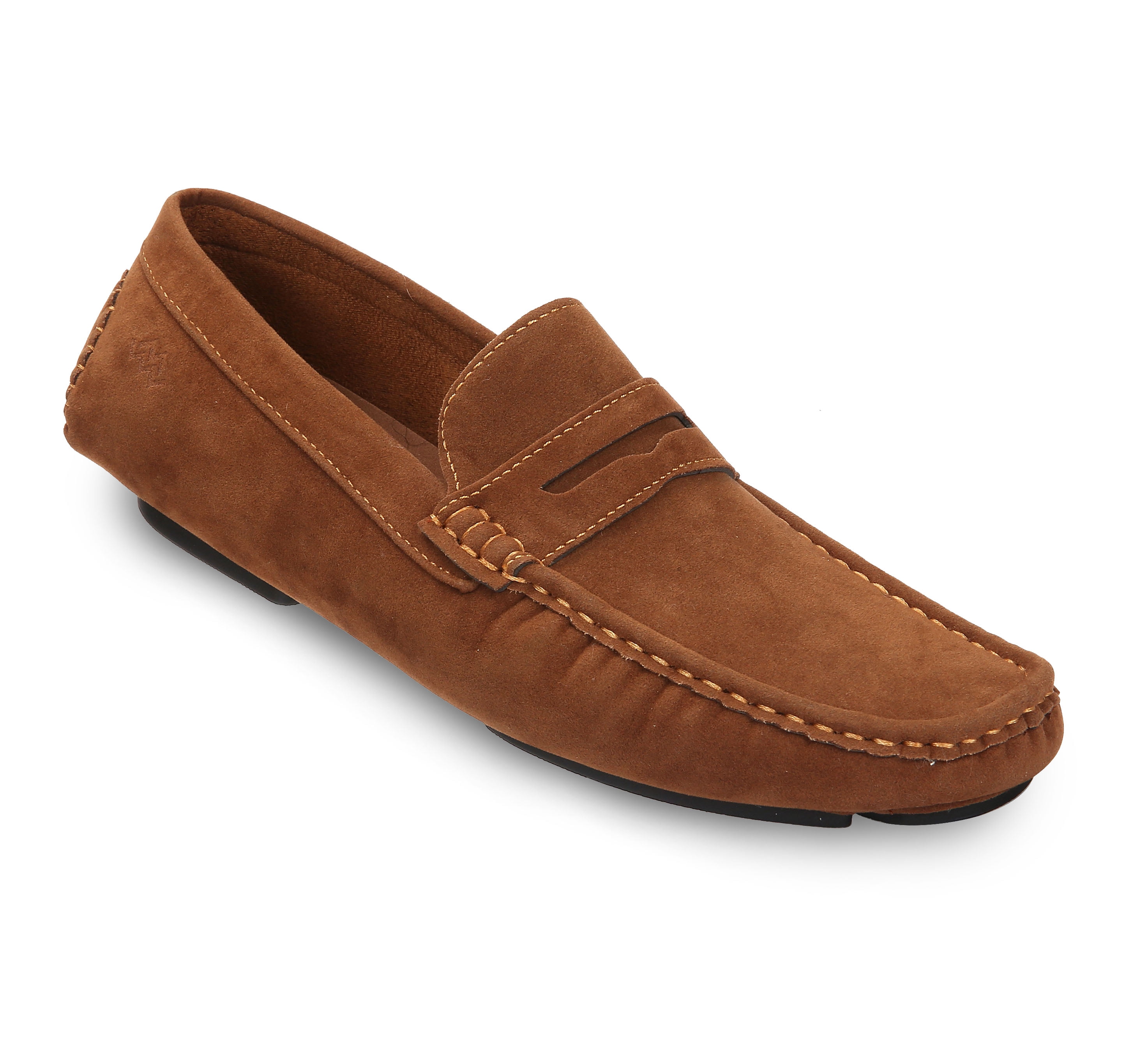Mio Marino Threaded Band Suede Loafers 