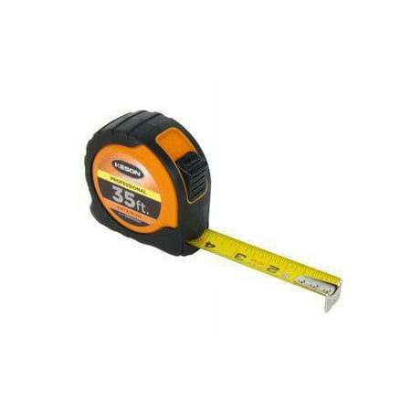 UPC: 0052837027903 | Keson Tape Measure 1 In x 35 ft Orange/Black PGPRO1835V