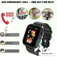 thumbnail image 3 of Eurhowing 4G Kids Smart Watch, Waterproof Kids Phone Watch, 2-Way Video Call, SOS Alert, Parent Control, Gift for Boys Girls Ages 3-12 (Black), 3 of 7