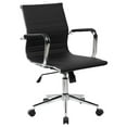 thumbnail image 1 of Pemberly Row Modern / Contemporary Modern Task Chrome Chair in Black, 1 of 9