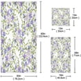 thumbnail image 3 of GZHJMY Purple Flowers Bath Towel Set of 3, Highly Absorbent & Soft Bathroom Towels Set Quick Dry Towels Set for Bathroom Spa Beach (1 Bath Towels, 1 Hand Towel, 1 Washcloth), 3 of 7