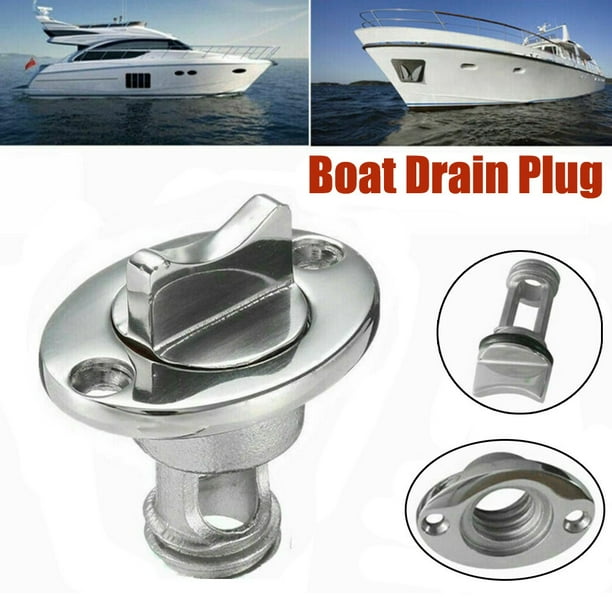 GLFILL Boat Bilge Drain Plug Marine Grade 316 Stainless Steel Drain