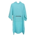 thumbnail image 1 of de baño cambiante de algodón, toalla de poncho de capucha, deportes acuáticos de interior al aire libre Azul Cola Cambio de traje de neopreno, 1 of 8