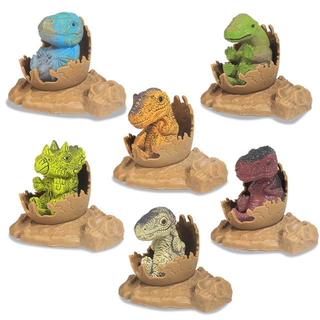 Leutsin Simulation Dinosaur Toy Cub Model Hatching Dinosaur Set Children's Holiday Gift