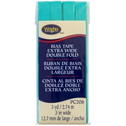 Wrights 1/2" Aqua Extra Wide Double Fold Bias Tape, 3 yd