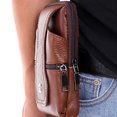 thumbnail image 3 of Conditiclusy Small Leather Belt Bag Phone Wallet Purse for Men Loop Holster Case Waist Pack Travel Messenger Crossbody Pouch with Hook, 3 of 8