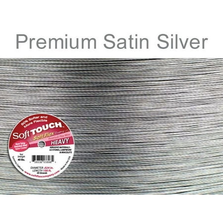 Soft Flex  Soft Touch Best Beading Wire Steel Fine .024 Inch 30 (Best Trout Beads For Steelhead)