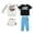 White/ Black/ Blue, variant on Disney Clothes Baby Boys 4-Piece Set – Mickey Mouse Outfit Set with Pullover, Tee, Shorts & Pants (Green/Grey) – 12M