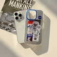 thumbnail image 3 of Funda De Teléfono De Plata De Hierro Caliente Para iPhone 11 14 Plus 12 13 Pro Max Moda Planeta Astronauta Cubierta De Protección, 3 of 4
