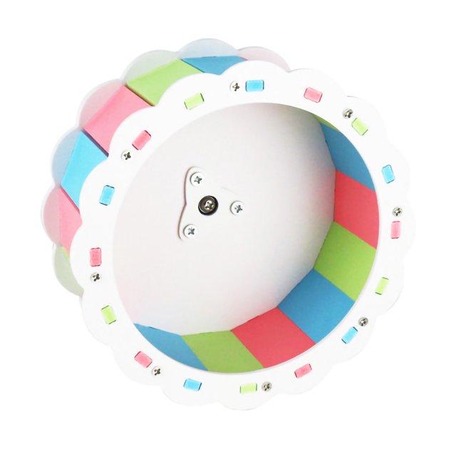 <p>Roue pour Hamster Roue de Course pour Animal Jouet Hamster Roue pour Hamster Silencieuse Forme Tournesol Assemblage à Vis en PVC Roue de Course pour Animal pour Hamster de Sport</p>