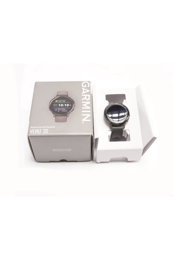 Pre-Owned Garmin Venu 3S, GPS Smartwatch, AMOLED Display, Advanced Health and Fitness Features, Up To 10 Days Of Battery, Pebble Gray