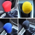 thumbnail image 4 of 2Pcs Universal Manual Car Hand Brake Case Silicone Gear Head Shift Knob Cover Gear Shift Collars Handbrake Grip（Black）, 4 of 5