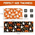 thumbnail image 6 of Halloween Kitchen Mat Set of 2,Pumpkin and Ghost Happy Halloween Floor Mats and Rugs Non Skid Washable for Kitchen Home Decor,Halloween Decorations and Accessories (17"x47"+17"x30"), 6 of 6