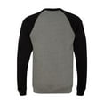 thumbnail image 3 of BELLA + CANVAS Unisex Sponge Fleece Raglan Crewneck Sweatshirt Size up to 2XL, 3 of 3
