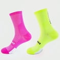 thumbnail image 5 of 5 Pairs Cycling Socks Men Sport Biking Socks Sweat Absorbent Breathable Compression Soccer Socks Men Road Bicycle Football Socks, 5 of 6