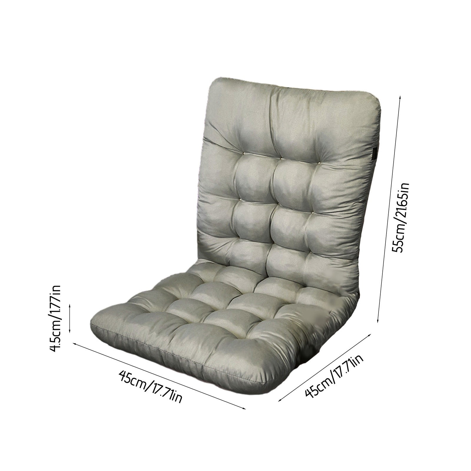 Potrochi Rocking Chair Cushion Seat High Back Patio Cushion Waterproof