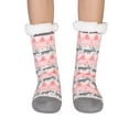 thumbnail image 3 of FOCUSSEXY Womens Fuzzy Socks with Grips Non Slip Slipper Socks Cozy Christmas Gift Warm Fluffy Gripper Socks 4 Pair, 3 of 7