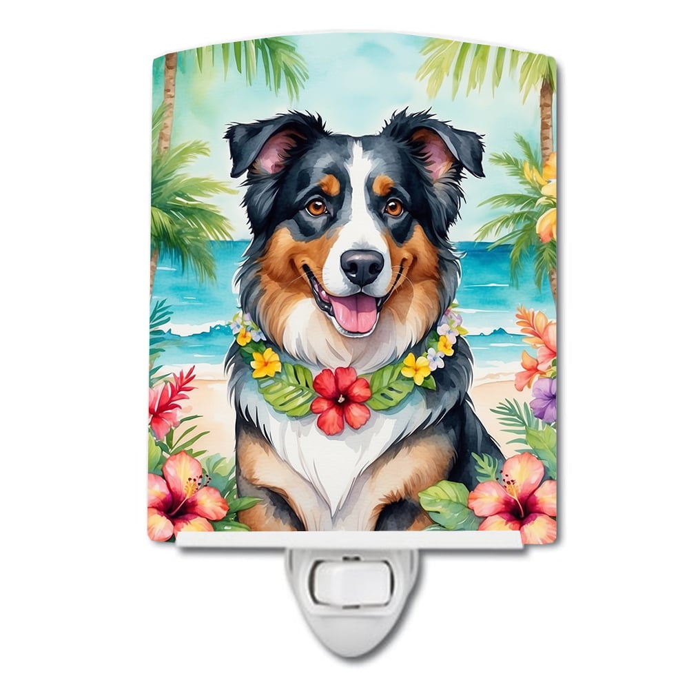 Foxhound Luau Ceramic Night Light 4 in x 6 in