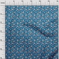 thumbnail image 3 of oneOone Georgette Viscose Medium Blue Fabric Christmas Diy Clothing Quilting Fabric Print Fabric By Yard 42 Inch Wide, 3 of 5
