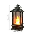 thumbnail image 3 of SLYNSHome LED Candle Lantern Decorative Night Light Vintage Lantern with LED Candles for Garden,Patio,Wedding,Party,Home (Silver), 3 of 7