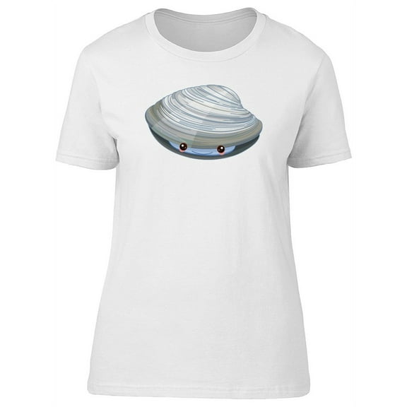 Happy Clam In His Shell T-Shirt Women -Image by Shutterstock, Female Medium