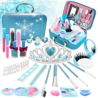 Kids Makeup Kit for Girls, Washable Girls Makeup Kit with Cosmetic Case,  Real Kids Girls Makeup Pretend Play Makeup Set Toy Makeup Kids Little Girls  Birthday Gift 3 4 5 6 7