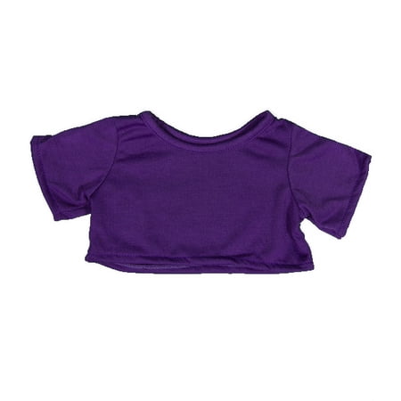 Purple T-Shirt for 14 -18 Plush Toys Stuffed Animal Clothing Outfit Purple T-Shirt for 14 -18 Plush Toys Stuffed Animal Clothing Outfit