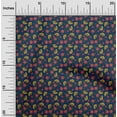thumbnail image 1 of oneOone Polyester Lycra Fabric Leaves & Floral Block Printed Craft Fabric BTY 56 Inch Wide, 1 of 4