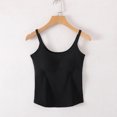thumbnail image 2 of Tops de Manga Corta Sexy para Mujeres de Color Sólido con Almohadilla de Pecho sin Anillos de Acero, Top de Pijama Y Ropa Interior, 2 of 8