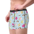 thumbnail image 5 of Cauagu Happy Easter Print Boxer Briefs for Men,Comfortable Breathable Men's Underwear Moisture Wicking Underpants -Large, 5 of 8