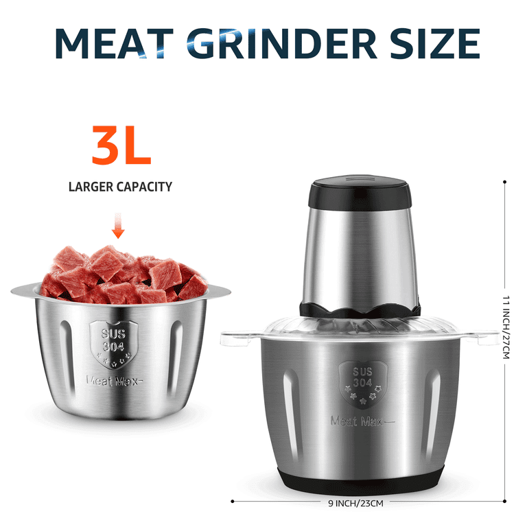 MULISOFT Electric Food Chopper, 3L Food Processor for MULISOFT Electric Food Chopper, 3L Food Processor for