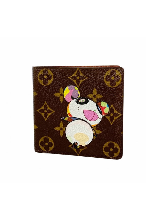 Pre-Owned Louis Vuitton Monogram Panda Wallet, Takashi Murakami, Portefeuille Cartes Crdit...