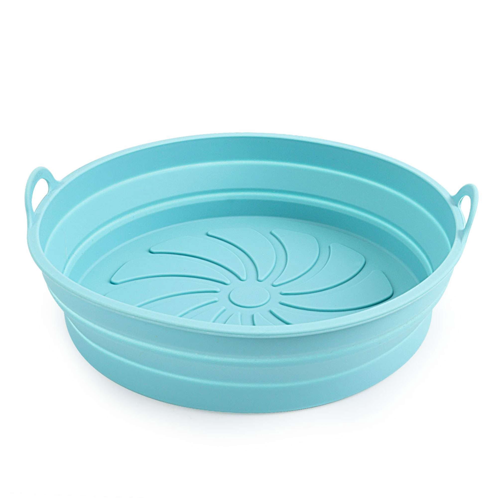 Gustave Air Fryer Silicone Liners Pot Foldable Reusable Airfryer Round Basket Baking Trays Easy to Clean Non-Stick Heat Resistant Air Fryer Oven Accessories for 5-8QT