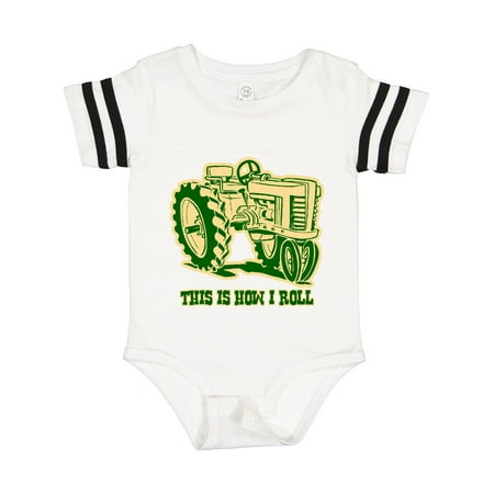 

Inktastic This is How I Roll Tractor GRN Gift Baby Boy or Baby Girl Bodysuit