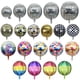 thumbnail image 4 of Globo de aluminio 4D de 22 pulgadas con láser plateado para discoteca, bar, fiesta, globo de papel de aluminio arcoíris, 4 of 5